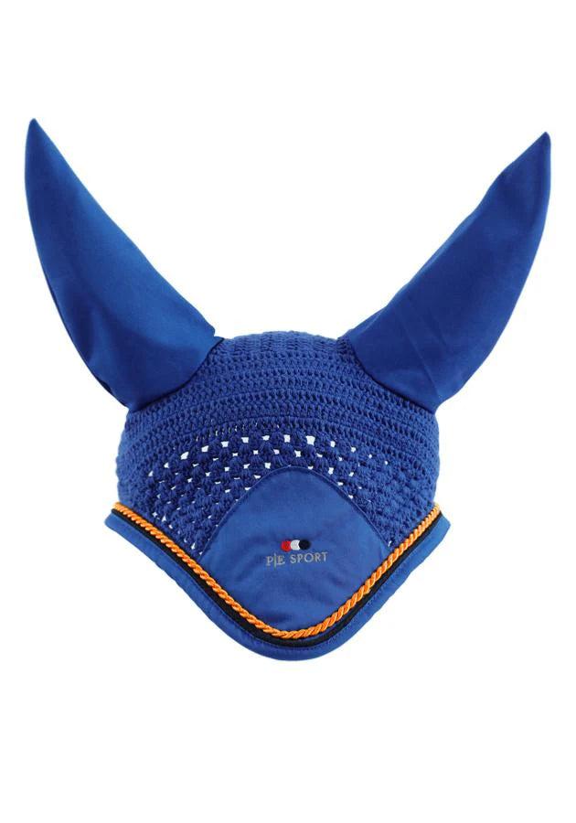Premier Equestrian, Ear Bonnet, Royal/Orange, Full