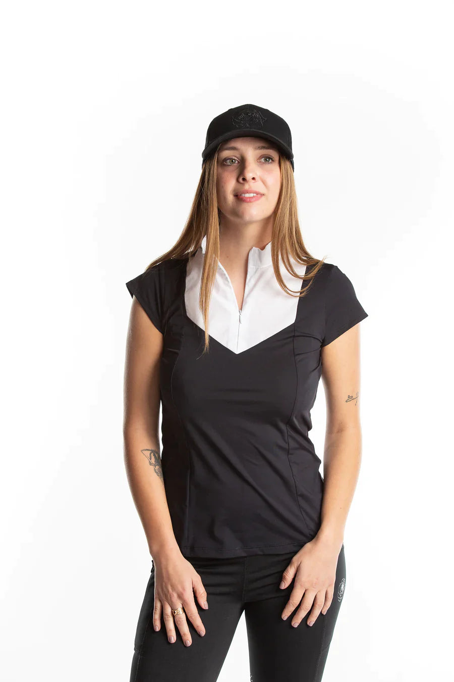 Hannah Childs Lexi Short Sleeve Zip Show Shirt