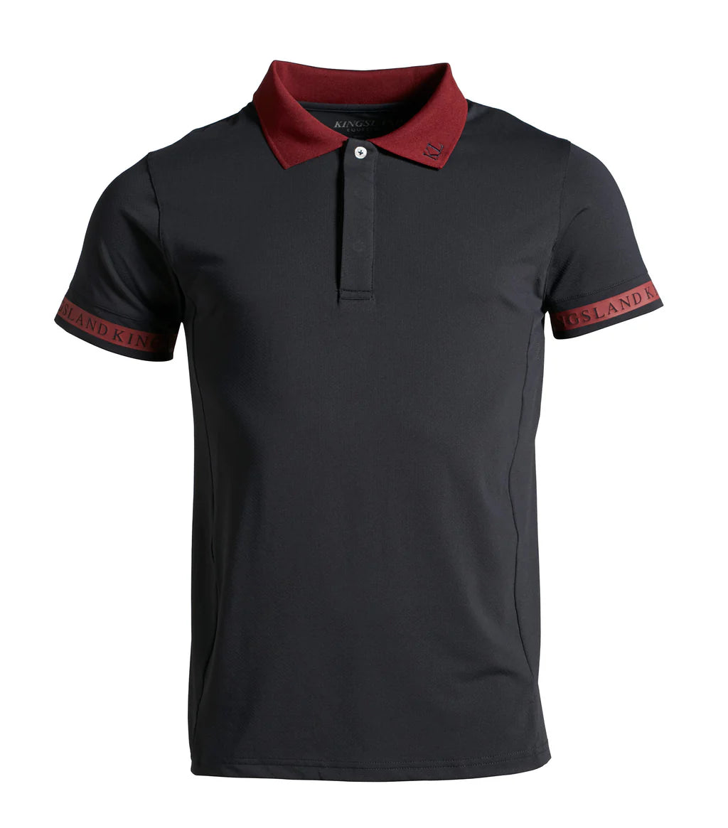 Kingsland Parker Men's Tech Polo, Short Sleeve, Navy