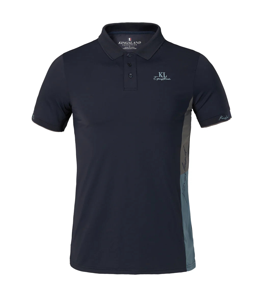 Kingsland Tyler Men's Pique Polo, Short Sleeve, Navy