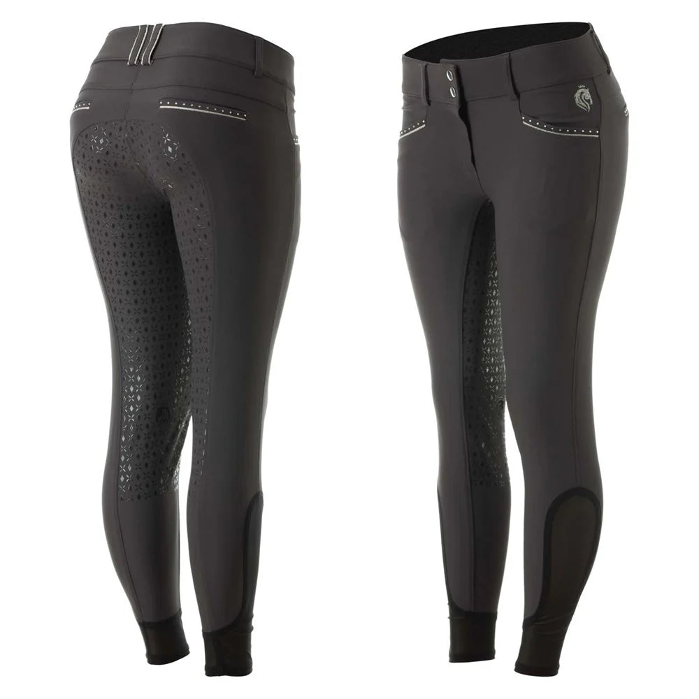 Equinavia Victoria Womens Silicone FS Breeches, Anthracite