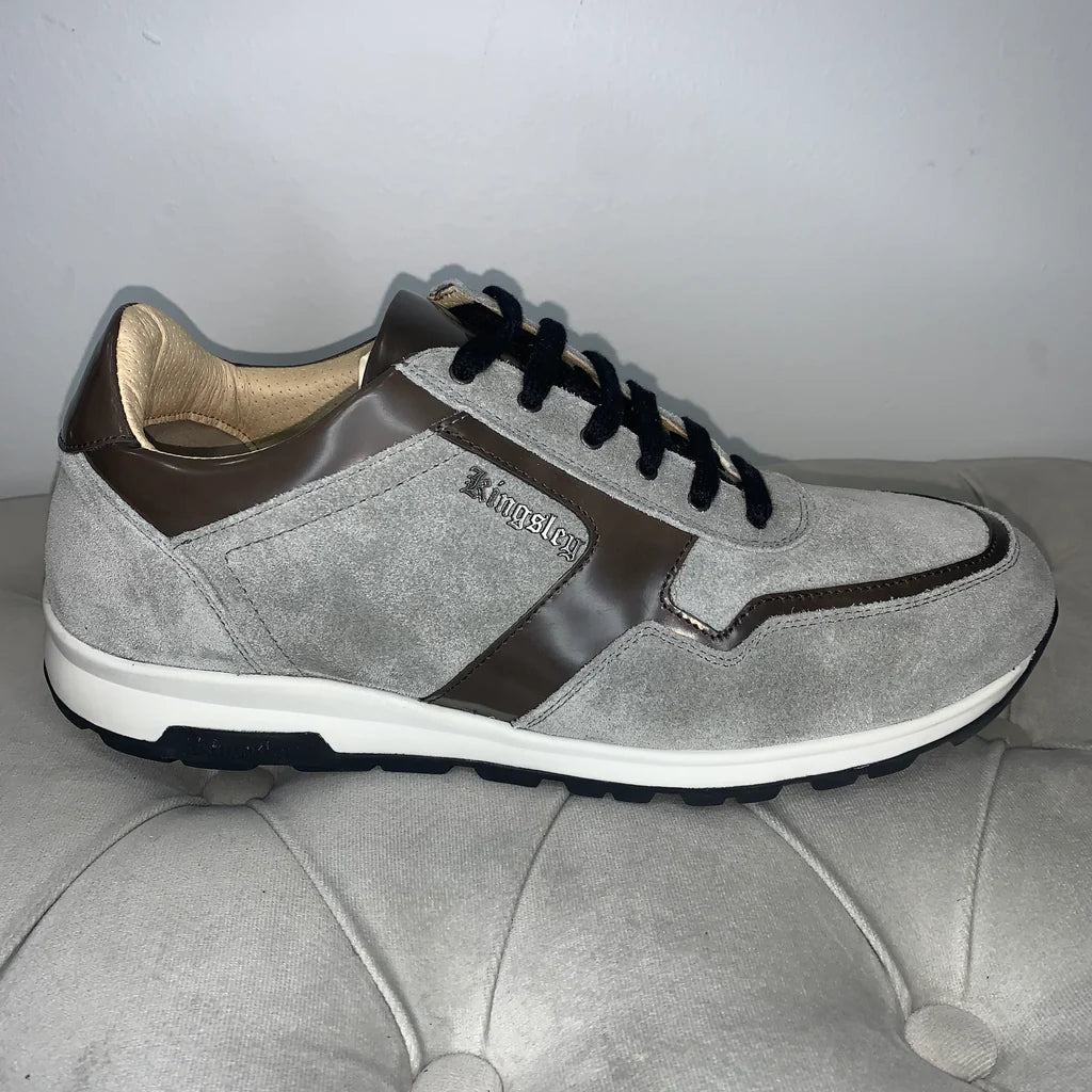 Kingsley Cervo Sneakers - Sensory Light Grey Suede, 44