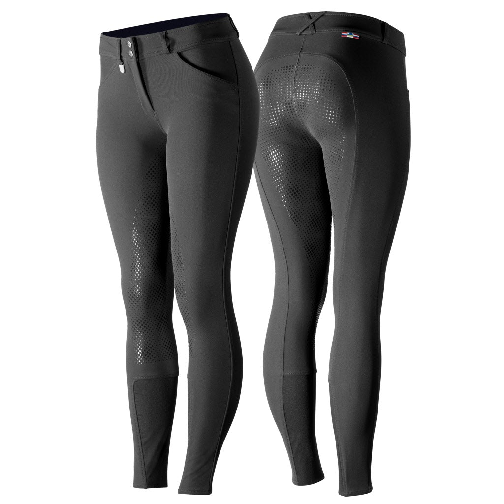 Horze Grand Prix FS Breeches - Black, 38
