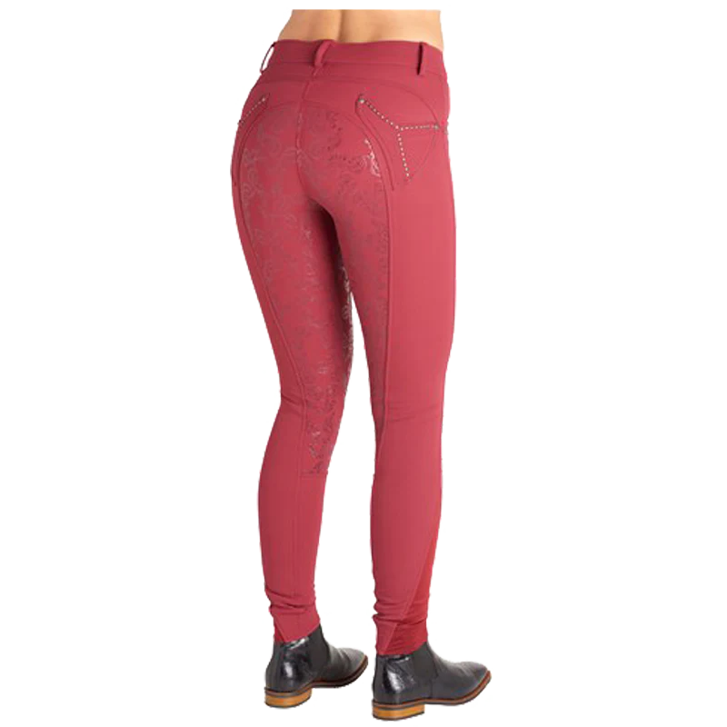 Montar Myla Yati FS Breeches - Ruby Red, 22