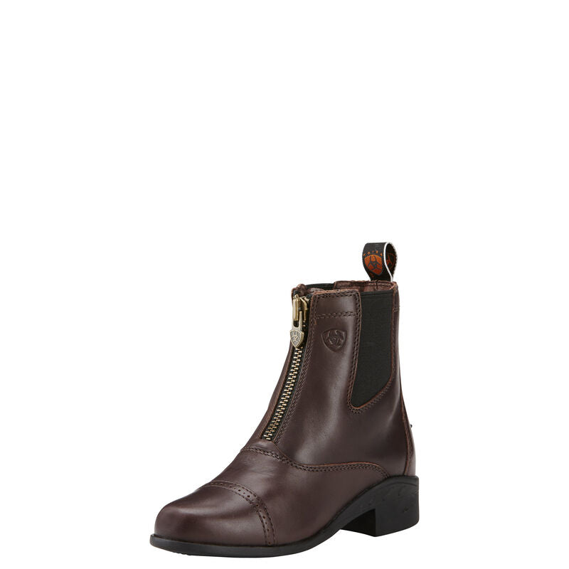 Ariat Kid's Devon III Zip Paddock Boots, Chocolate
