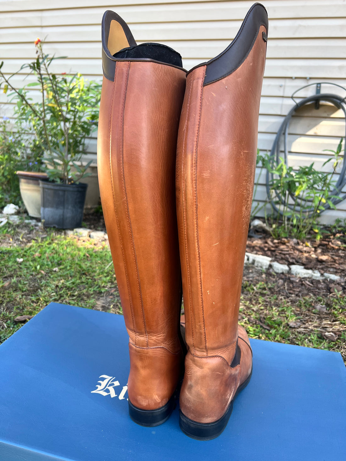 *USED* Kingsley Orlando - Gaucho Brown & Nature Brown, Orange Laces, 40.5, 50/43 #393438 - Used