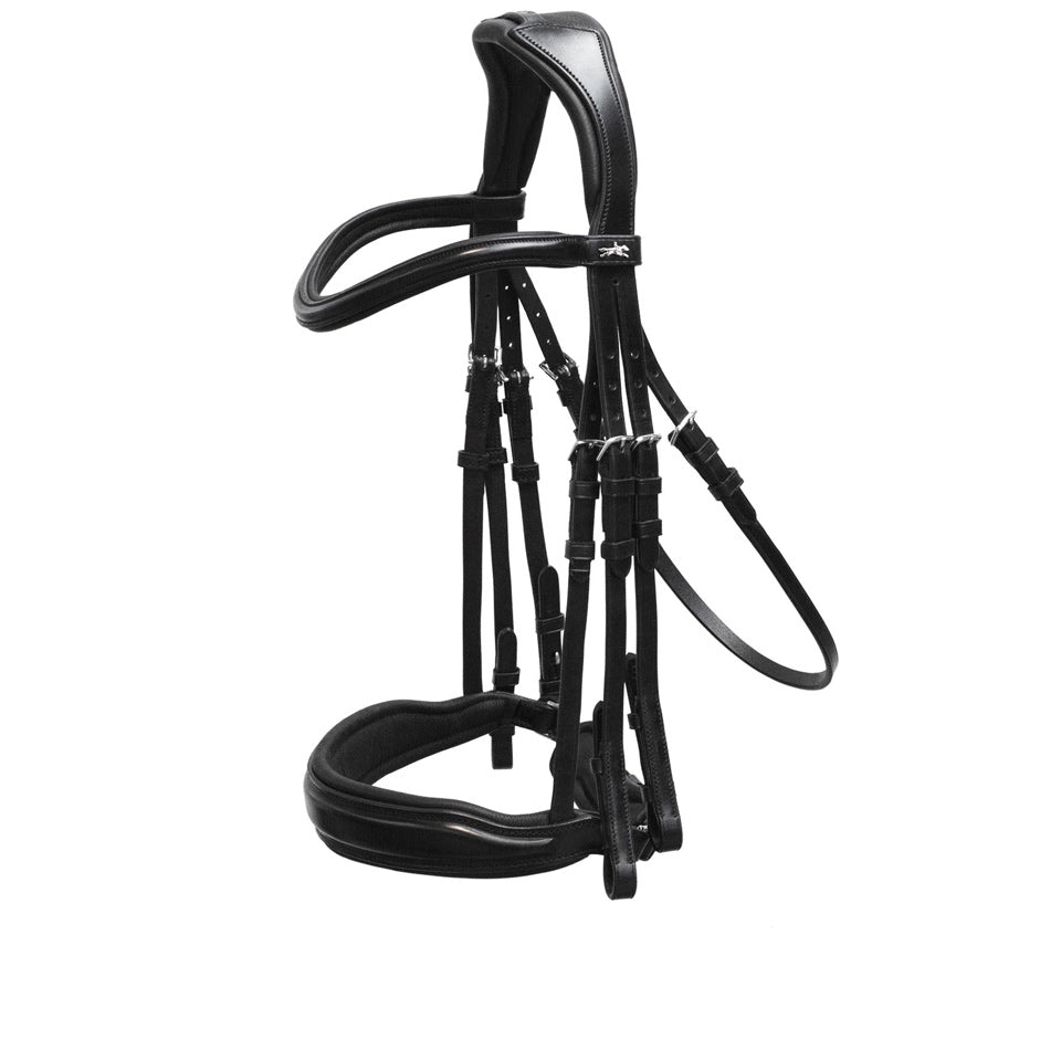 Schockemöhle Sports Milan Double Bridle, Black