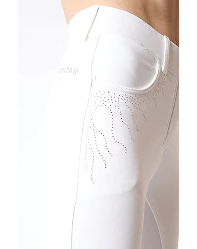 Montar Femke Crystal FS Breeches - Rose Gold