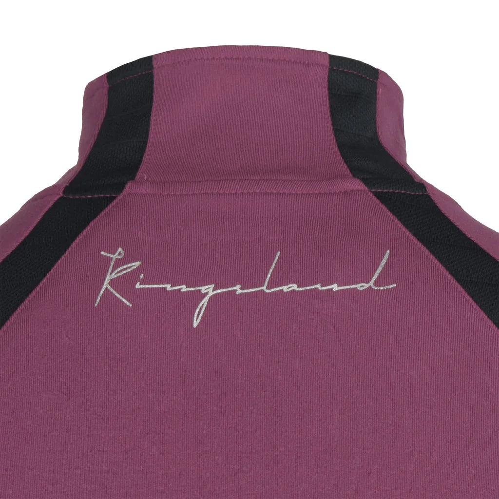 Kingsley Natalia Ladies 1/2 Zip, Pink Rose